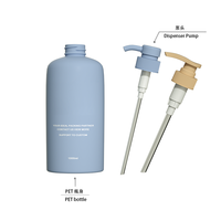 Nouveau design personnalisé de bouteilles de shampoing en plastique PET de luxe 1000ml pour savon liquide