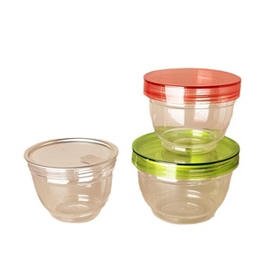 Venta al por mayor diseño moderno cristal transparente tazón de yogur tarro de plástico embalaje para fiesta pastel bebida taza salsa juguete limo - Product Image 6
