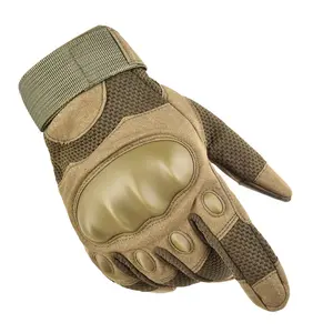 新设计定制标志战术摩托车手套，带硬指节攀爬自行车手套