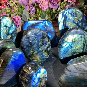 High Quality Natural Crystal Stone Craft Labradorite Free Form For Healing Or Decoration.