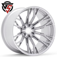Nouvelles jantes de voiture grises GS, finition usinée, 17-24 pouces, en alliage d'aluminium, multi-rayons, forgées sur mesure, polies à haute brillance, légères