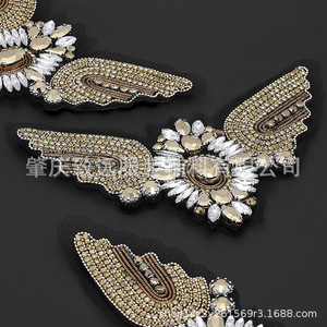 Apliques de Pedrería con Forma de Alas, Adornos Dorados de Diferentes Formas para Manualidades, Joyería, Ropa, Bolsos, Zapatos y Decoración - Product Image 5