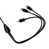 Câble répartiteur double Mini USB 1M 3FT Alimentation jusqu'à trois appareils à la fois Mini répartiteur de charge 5PIN pour imprimantes