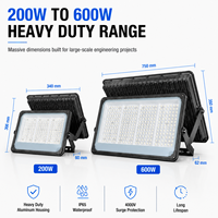 Projecteur LED à mât haut 200W-600W, étanche IP65, anti-éblouissement, pour stade, avec valve de respiration et protection contre les surtensions 4000V
