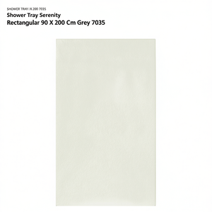 Plato de Ducha Rectangular Serenity 90 x 200 cm Gris 7035 - Product Image 2