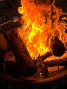 Chimenea portátil redonda de 26 pulgadas para exteriores, chimenea portátil para acampar, Patio trasero - Product Image 6