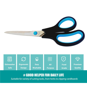 Cheap Price 8.5" Stainless Steel Multi-purpose School Student <b>Paper</b> Cutting Office Scissors for Office Home Use - Product Image 4