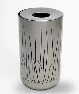 Custom-Made 304 Stainless Steel Waste Bin Indoor/Outdoor Garbage Can Trash Can for Waste Management