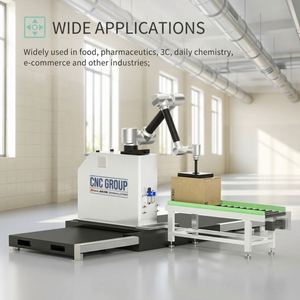 Robot de palettisation collaboratif pour cartons, facile à utiliser, avec moteur de boîte de vitesses, PLC et construction en acier inoxydable, pour le commerce de détail - Product Image 1