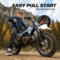 Fabricant vérifié, moto tout-terrain miniature pour jeunes de 50 cm3, 2 temps, capacité du réservoir de 1,5 L