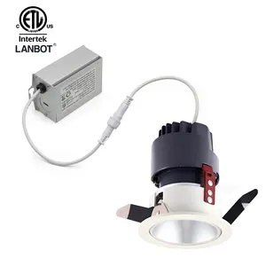 4インチランボットETLETLライトプロジェクトの改造LED埋め込み式調整可能ダウンライトホーム商用照明