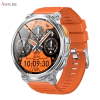 Reloj inteligente de pantalla grande de 1,85 pulgadas K66, reloj inteligente de Fitness multilingüe con batería de 730 mAh resistente al agua de alta calidad para hombres