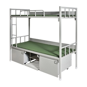 Meubles de dortoir de haute qualité, lit superposé en acier avec armoires de rangement pour l'école et la maison - Product Image 6