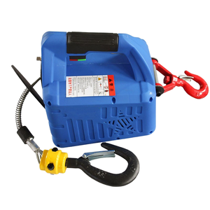 Katrol listrik portabel 220V 100kg, Derek mikro 3 dalam 1 untuk dekorasi rumah tangga kecil, tali kawat traksi nyaman untuk baru - Product Image 1