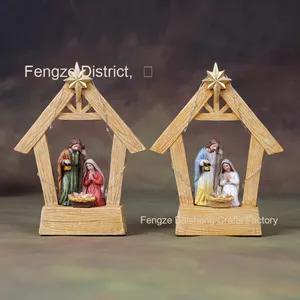Jesus Nativity Resin Crafts Light-Up Baby <b>Figure</b> for Decoration Other Christian Nativity <b>Figure</b> Other Other - Product Image 3