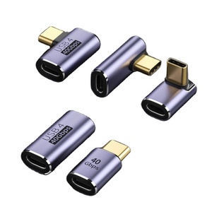 Bộ chuyển đổi USB TypeC Nam sang nữ <span class=keywords><strong>90</strong></span> độ góc l-u loại máy tính khuỷu tay thẳng đứng 4 Sét 3 - Product Image 5