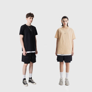 T-shirt unisexe surdimensionné en coton épais, respirant et écologique, avec graphiques personnalisés, style streetwear décontracté pour femme - Product Image 1