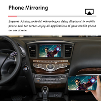 Interface multimédia de voiture, tableau de bord, autoradio, rétrofit, décodeur Apple CarPlay sans fil, Android Auto pour Infiniti QX60 2014-2020