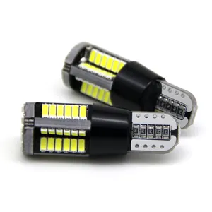 T10 LED明亮t10 led W5W 3014 SMD 57 Pcs LED汽车灯泡带闪光灯