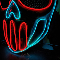 Rechargeable Halloween Effrayant Party Masque Cosplay LED Costume Accessoire Festive Party Supplies