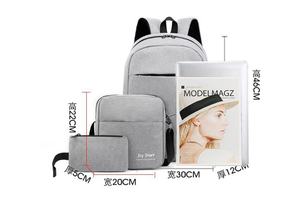 Factory Sale Business Casual <b>Laptop</b> Backpack With Messenger Bag <b>Small</b> Pouch for Men and Women - Product Image 2
