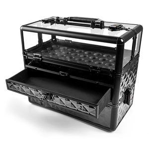 Estuche Organizador de Herramientas de Uñas Multicapa y Reforzado, Estuche de Almacenamiento de Maquillaje Profesional de Gran Capacidad, Portátil y con Cierre para Manicura - Product Image 5