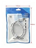 Kabel USB C ke USB C 100W Pengisian Cepat Transfer Data Mati Otomatis Nilon Kepang Paduan Aluminium 1.2m 2m