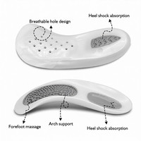 Coussinets modulaires détachables, inserts, semelles orthopédiques à soutien élevé pour adultes, orthèse pour jambes en X/O, coussin confortable et respirant en TPR