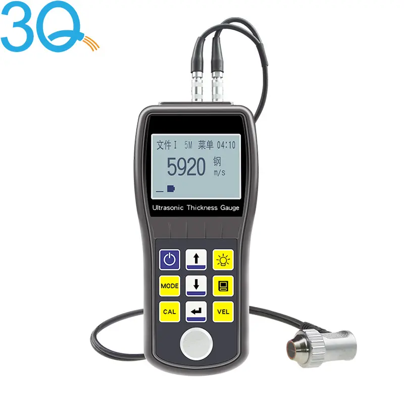 Medidor de espesor ultrasónico de recubrimiento a través, Digital, portátil, 3Q, cs100
