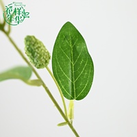 Fleur artificielle en soie, branche de mûrier vert, 86 cm de long, avec 33 têtes de fruits pour la décoration de vases rustiques