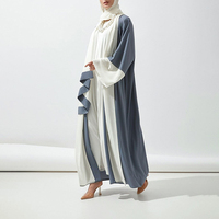Robe Kaftan Personnalisée à Faible MOQ pour Adultes, Robe Ethnique Modeste Inspirée de Dubaï et d'Oman, Kimonos Ouverts pour Femmes, Ensembles d'Inspiration Ethnique
