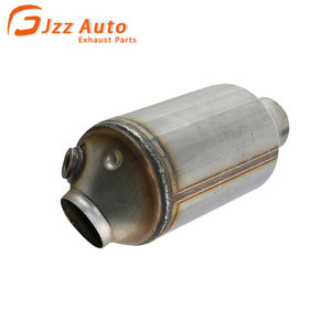 Convertisseur catalytique avant à haut débit pour modification de tuyau d'échappement, entrée/sortie 2,24 pouces, avec port pour sonde lambda, Euro 3 - Product Image 1