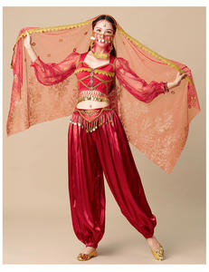 Venta al por mayor de la mujer de fiesta de Halloween Cosplay princesa India <span class=keywords><strong>Bollywood</strong></span> danza actuación disfraz ropa traje - Product Image 3