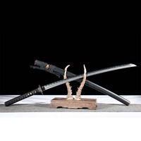 Épée artisanale Dark King Come Sword de 26 pouces, thème noir, décorative, de collection, non affûtée, pour exposition, vente en gros