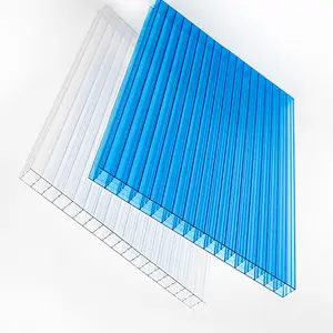 Double - layer transparent awning panel greenhouse greenhouse sunroom hollow light sheet polycarbonate sheet