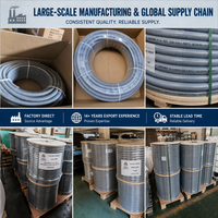 Conduit électrique non métallique en plastique ETL CETL, conduit flexible ondulé pour la protection des câbles électriques