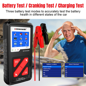 Konnwei kw710 12V/24V kỹ thuật số Pin Xe <span class=keywords><strong>Tester</strong></span> với được xây dựng trong máy in máy tính btlink - Product Image 6