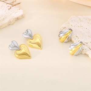 Pendientes de Joyería Personalizados, Pendientes de Acero Inoxidable Chapados en Oro para Mujer - Product Image 2
