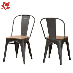 Дешевые винтажные садовые стулья в стиле ретро для ресторана, мебель для столовой, гостиной, Tolix, металлические промышленные стулья и столы, наборы