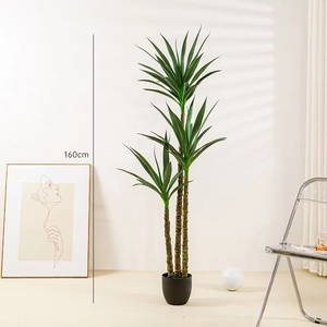 Decoración para el hogar plástico bonsái sisal cáñamo <span class=keywords><strong>Kentia</strong></span> árbol dragón árbol Hotel jardín paisajismo moderno falso árbol de gladiolo <span class=keywords><strong>artificial</strong></span> - Product Image 4