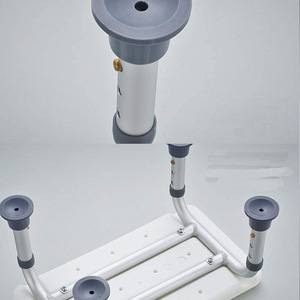 Common Aluminum Alloy Bath <b>Stool</b> 41x22.5x26.5 Cm <b>Height</b> <b>Adjustable</b> For Elderly And Pregnant Women Bathroom Safety Equipment - Product Image 2
