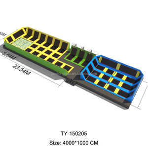 <span class=keywords><strong>Trampoline</strong></span> de fitness <span class=keywords><strong>rectangulaire</strong></span> d'intérieur de 8 pieds pour salle de sport à domicile et parc d'attractions avec toit de tente d'exercice <span class=keywords><strong>Trampoline</strong></span> pour enfants et adultes - Product Image 6