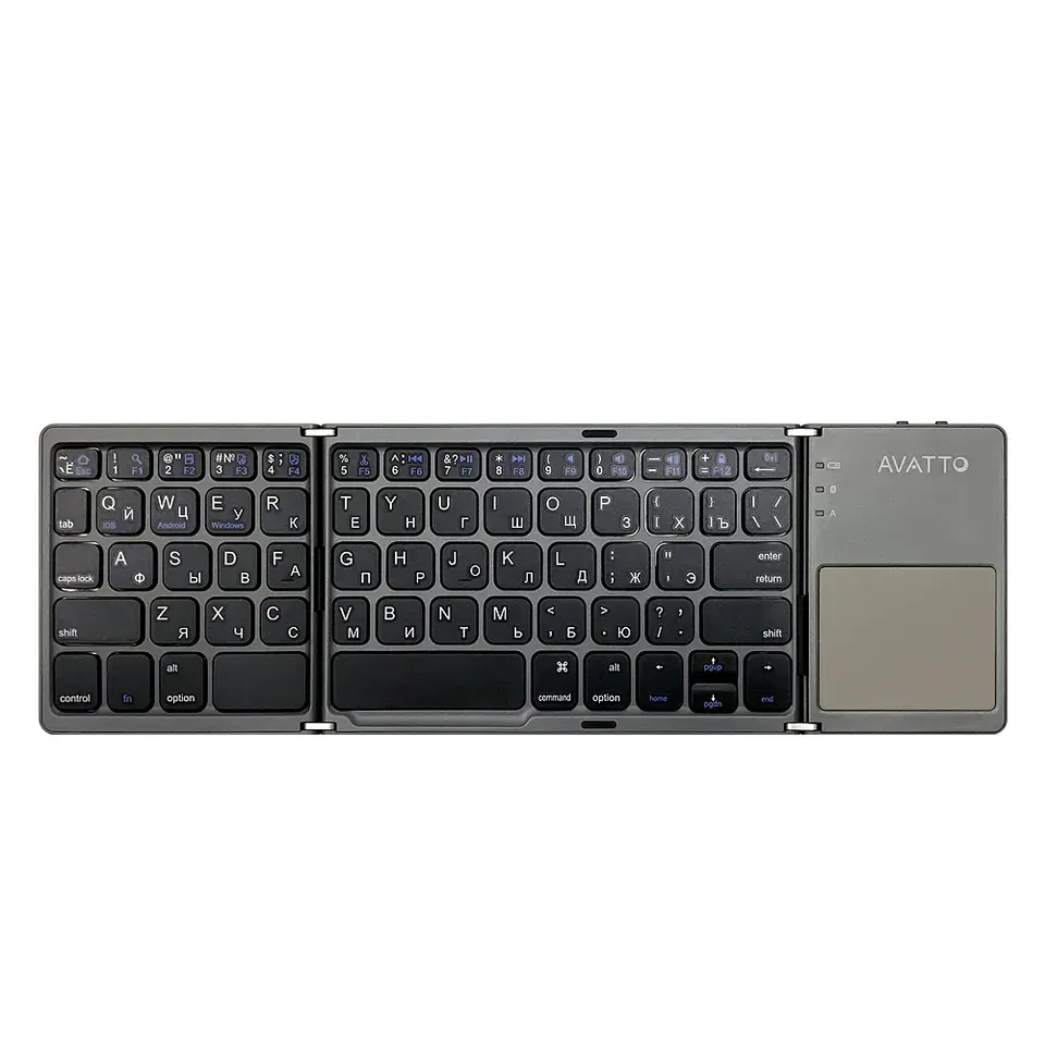 Keyboard Avatto B033 Mini foldable keyboard Wireless Bluetooth keyboard with touchpad for Windows Android Ios tablet Ipad mobile