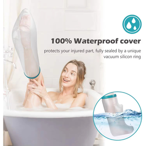 Protector de Vendaje Médico Impermeable al por Mayor, Nivel 6, de Silicona+PVC, para Piernas Cortas de Adultos, Reutilizable y Ecológico - Product Image 3