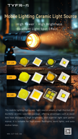 Hoja DE DATOS LED SMD de cerámica de alta potencia 5050 Flip Chip 20W para iluminación industrial Iluminación móvil