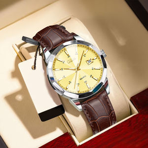 Montre-bracelet analogique à quartz pour homme, <span class=keywords><strong>de</strong></span> luxe, décontractée, minimaliste, 40 mm, en alliage d'acier inoxydable, étanche, avec date - Product Image 2