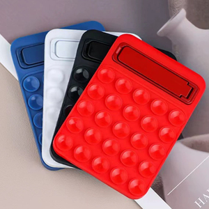 Support de téléphone portable multifonctionnel en silicone à ventouse 25 points, design pliable auto-adhésif antidérapant pour bureau - Product Image 5