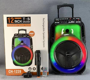 Haut-parleur système CH-1228 Pa Super extérieur puissant Dj sans fil Led <span class=keywords><strong>Boss</strong></span> Portable fête dj haut-parleur Bluetooth avec méga basse - Product Image 6