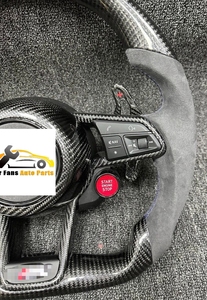 พวงมาลัยคาร์บอนไฟเบอร์<span class=keywords><strong>มือ</strong></span><span class=keywords><strong>สอง</strong></span>คุณภาพดีสำหรับ <span class=keywords><strong>Audi</strong></span> <span class=keywords><strong>R8</strong></span>  ชุดพวงมาลัยหุ้มหนัง  ตกแต่งปรับปรุงใหม่ - Product Image 2