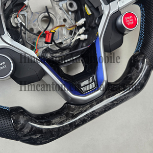 <b>Explosive</b> Models Forged Carbon Fiber Perforated Leather Steering Wheel for Volkswagen Golf 7.5 gti Car Steering Wheel - Product Image 5
